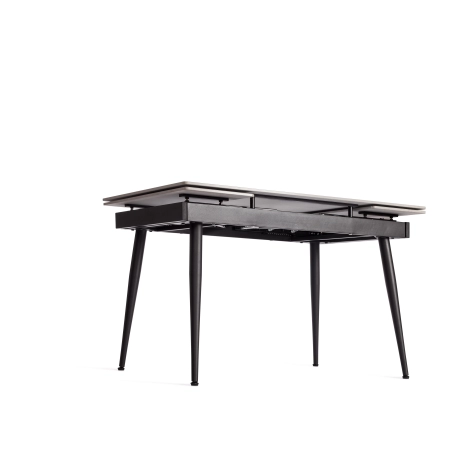 Стол обеденный Lord Grey/Лорд Грей светло-серый и черный