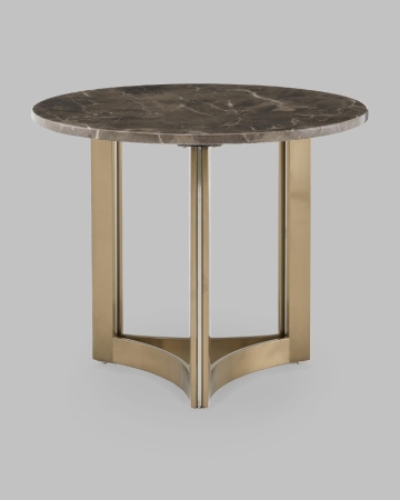 Журнальный столик Кассия 60*60 см темная керамика