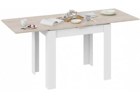 Стол деревянный Промо Тип 3 белый, дуб сонома светлый
