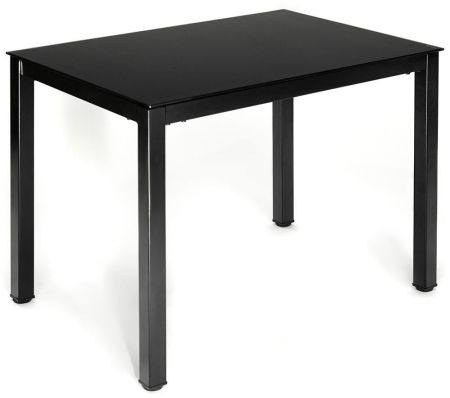 Стол VALIO ( mod. DT1165-1 )металл/стекло, 100*70*75 см, черный