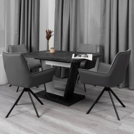 Кресло Murano/Мурано светло-серый, графит