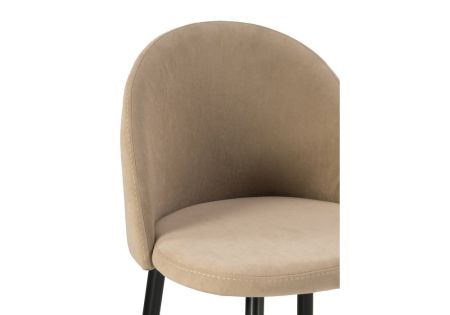 Барный стул Амизуре бежевый, черный матовый
