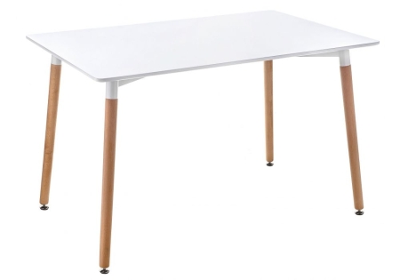 Стол Table 110 белый, светлое дерево