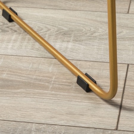 Кресло полубар Oscar Браун/Линк золото