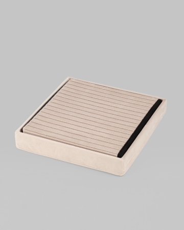 Пуф складной с ящиком Store Square бежевый Пуф складной с ящиком Store Square бежевый