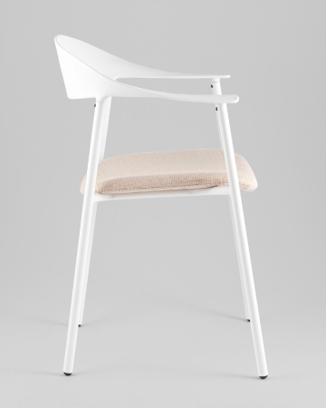 Стул Eila с подушкой пластик белый