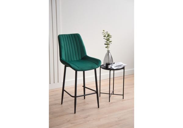 Барный стул Седа зеленый (zd 667), черный