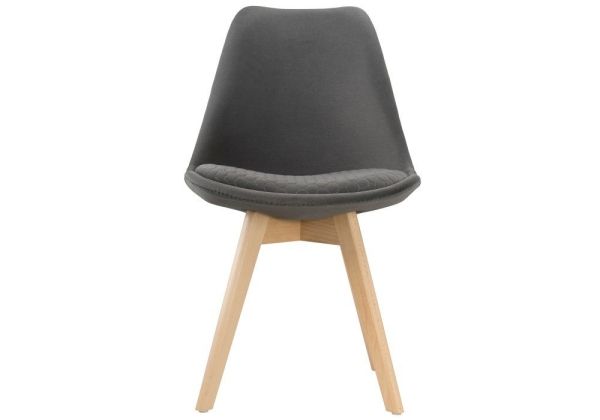 Стул деревянный Bonuss темно-серый, светлое дерево