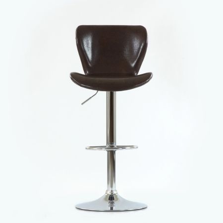 Барный стул Over коричневый блестящий