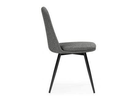 Стул на металлокаркасе Texas 1 поворотный светло-серый, черный