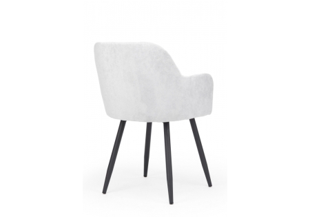 Стул на металлокаркасе Инфини 360 светло-серый (ocean 021), черный