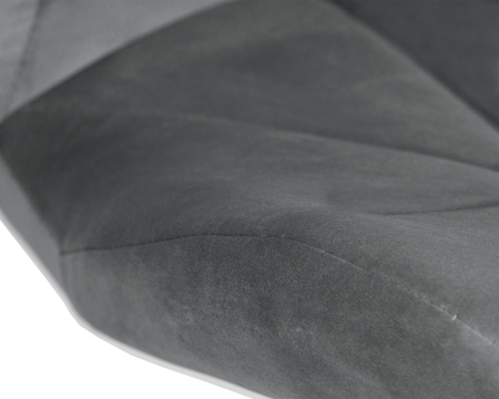 Стул барный BARNY черный, серый велюр MJ9-75