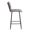 Полубарный стул Бари серый