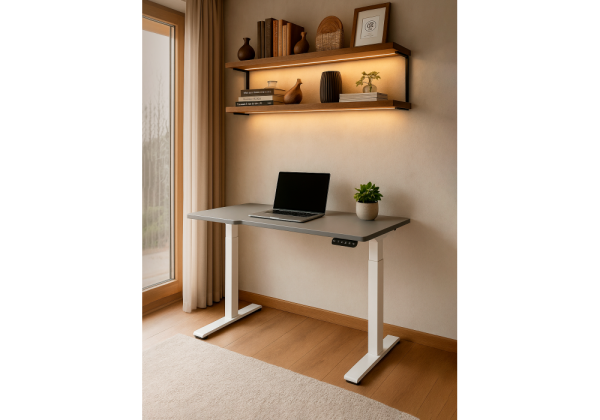 Компьютерный стол Маркос 140х80 светло-серый, белый Компьютерный стол Маркос 140х80 светло-серый, белый