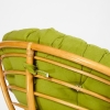 Кресло-качалка "PAPASAN" w 23 и 01 B с подушкой, мед, флок олива, 23 фото в интернет-магазине Stoolmarket