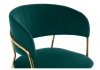 Стул на металлокаркасе Kamelia зеленый, золотой