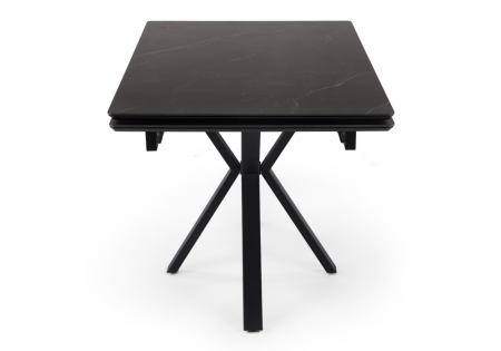 Керамический стол Старлайт 140 (200) х 80 shakespeare black, черный