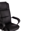 Кресло BERGAMO хром экокожа, черный