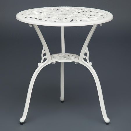 Комплект Secret De Maison Romance (стол + 2 стула) алюминиевый сплав, D60/H67, 53х41х89 см, белый Комплект Secret De Maison Romance (стол + 2 стула) алюминиевый сплав, D60/H67, 53х41х89 см, белый