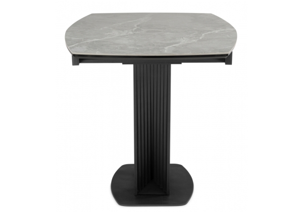 Керамический стол Вейл 140(180)х80 larka grey, черный