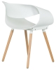 Набор 4 шт Стул обеденный ALIEN, ножки светлый бук белый (W-02)