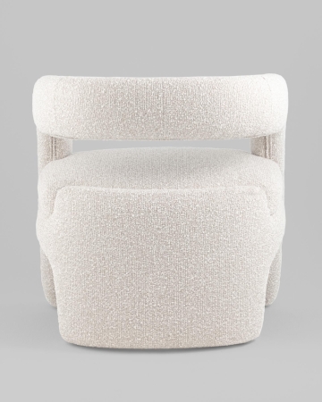 Кресло лаунж Bones жемчужный