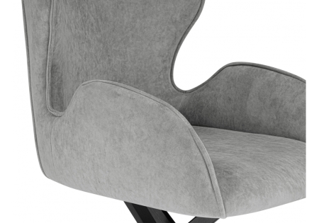 Стул на металлокаркасе Карлайл антрацитовый brendy stone 28, черный