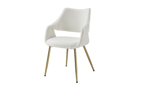 Стул JY6145Q белый IPD1859-1, золотой