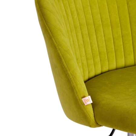 Кресло MELODY флок, олива