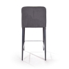 Полубарный стул Albert, бархат антрацит Полубарный стул Albert, бархат антрацит
