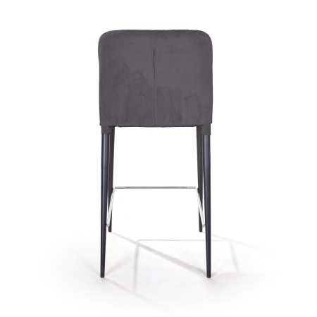Полубарный стул Albert, бархат антрацит Полубарный стул Albert, бархат антрацит