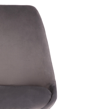 Стул Secret De Maison TULIP SOFT (mod. 74) вельвет, дерево, 54х47х83 см, светло-серый (HLR19), натуральный