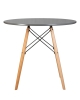 Стол обеденный CHELSEA`80, ножки светлый бук, столешница темно-серый (GR-04)