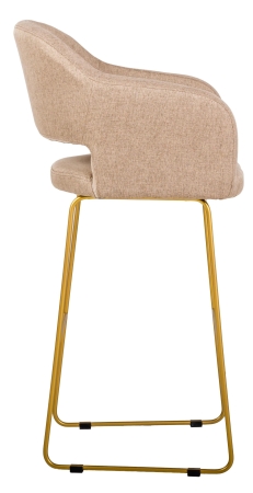 Кресло бар Oscar Браун/Линк золото