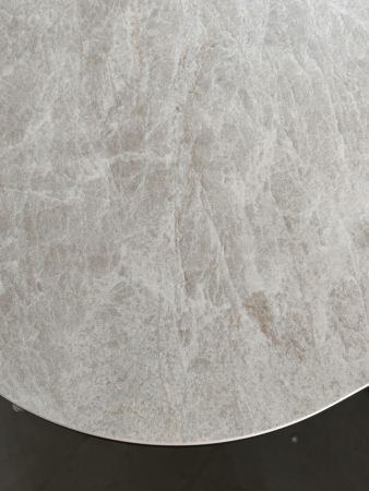 Стол ASTRID 200 TL-102 бежевый мрамор, испанская керамика, Шоколадное золото каркас