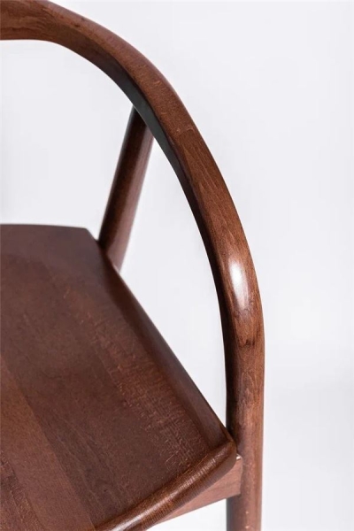 Деревянное полукресло венское Diona светлый орех с твердым сиденьем