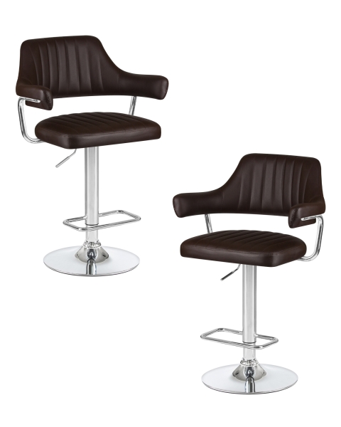 Набор 2 шт Стул барный CHARLY, коричневый