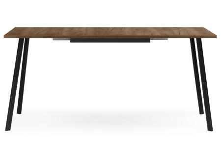 Стол деревянный Кортни 117 (157) x 77 дуб крафт табачный, черный матовый