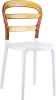Стул пластиковый Miss Bibi белый, янтарный