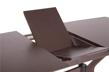 Стол Марко коричневый, дерево, прямоугольная столешница, раскладной Стол Марко коричневый, дерево, прямоугольная столешница, раскладной