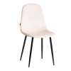 Стул BREEZE (mod. JSC-58) велюр и металл, бежевый и черный Стул BREEZE (mod. JSC-58) велюр и металл, бежевый и черный