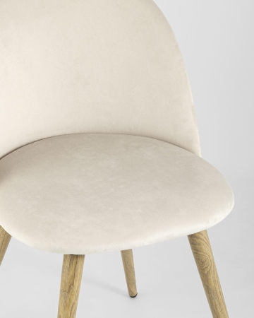 Стул Лион велюр кремовый Стул Лион велюр кремовый
