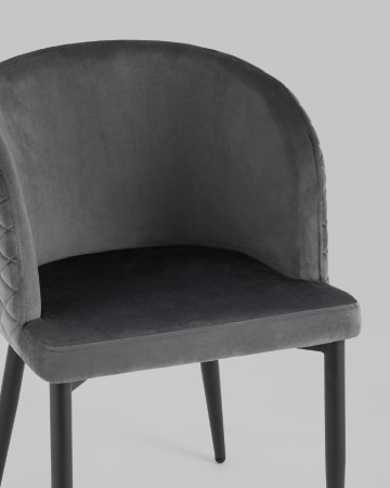 Стул Оскар велюр серый 4 шт.