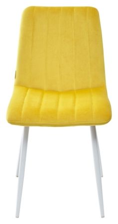 Стул DUBLIN G108-22 золотая осина велюр, белый каркас