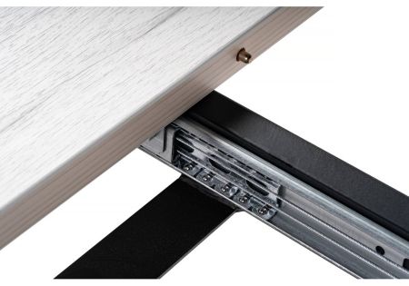 Стол деревянный раскладной Лота Лофт 120*25 мм черный матовый, юта