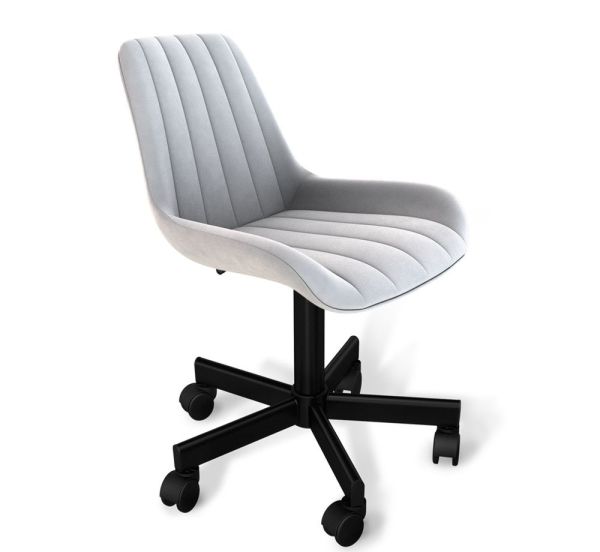 Стул подъемно-поворотный SHT-ST37/S120M серове облако, черный муар