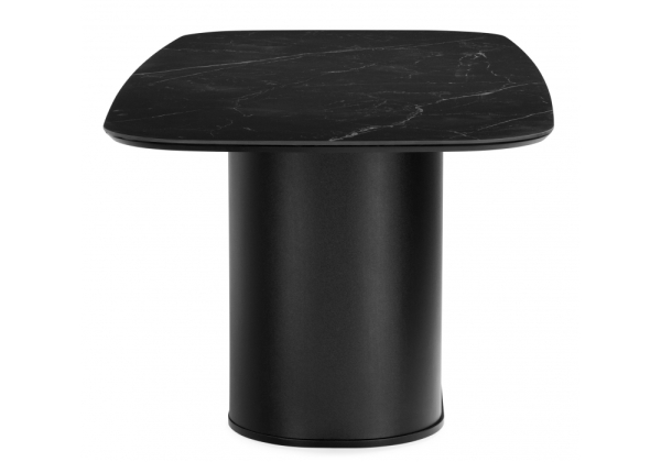 Керамический стол Эллипсо 200х90 shakespeare black, черный