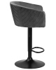Стул барный DARCY черный, серый велюр 1922-19