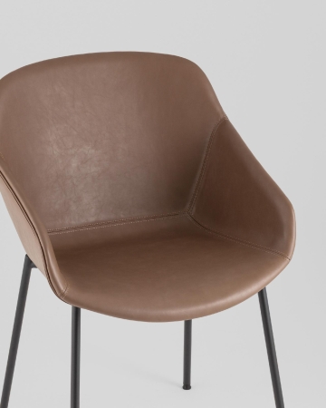 Стул Ashby экокожа светло-коричневый