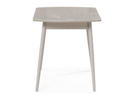 Стеклянный стол Бейкер 120(152)х70х75 латте, капучино